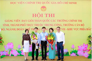Giảng viên Trường Chính trị Tô Hiệu tham gia Hội thi giảng viên dạy giỏi toàn quốc các trường chính trị tỉnh, thành phố trực thuộc Trung ương, trường cán bộ của các bộ, ngành, đoàn thể Trung ương khu vực phía Bắc lần thứ VII năm 2021