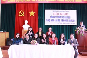 Hội nghị Tổng kết công tác năm 2013  và Hội nghị cán bộ, viên chức Trường Chính trị Tô Hiệu năm 2014