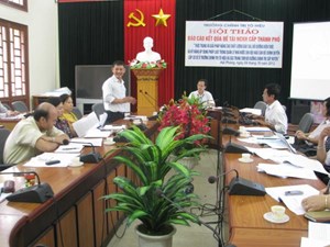 Hội thảo Báo cáo kết quả đề tài NCKH cấp thành phố