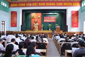 Khai giảng Lớp Bồi dưỡng nghiệp vụ công tác cho cán bộ  Mặt trận Tổ quốc Việt Nam Thành phố năm 2014