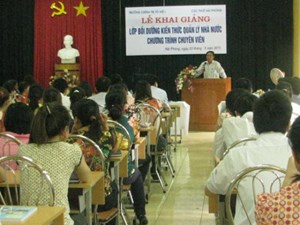 Khai giảng lớp Bồi dưỡng kiến thức quản lý nhà nước chương trình chuyên viên Cục thuế Hải Phòng