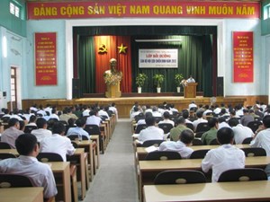 Khai giảng lớp bồi dưỡng cán bộ hội cựu chiến binh năm 2012