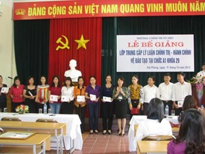 Lễ bế giảng Lớp Trung cấp lý luận chính trị - hành chính  hệ tại chức A1K29