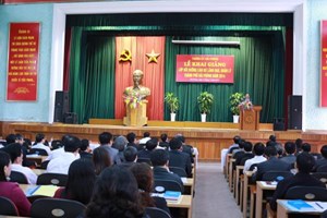 Lễ khai giảng Lớp Bồi dưỡng cán bộ lãnh đạo, quản lý  thành phố Hải Phòng năm 2014 