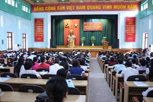 Lễ khai giảng lớp Trung cấp lý luận chính trị - hành chính  hệ đào tạo tập trung khóa 22 và các lớp Trung cấp lý luận chính trị - hành chính hệ đào tạo tại chức khóa 32