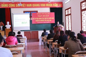 Tập huấn Một số nội dung về đề xuất và triển khai nhiệm vụ nghiên cứu khoa học