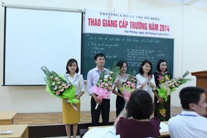Thao giảng cấp Trường năm 2014