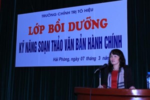 Tổ chức Lớp Bồi dưỡng kỹ năng soạn thảo văn bản hành chính