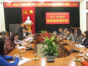 Trường Chính trị Tô Hiệu thành phố Hải Phòng tiếp đón  đoàn cán bộ Trường chính trị tỉnh Hải Dương tới thăm và làm việc