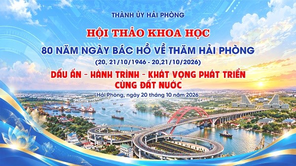 Thông cáo báo chí Hội thảo khoa học: "80 năm Ngày Bác Hồ về thăm Hải Phòng (20, 21/10/2046 - 20, 21/10/2026): Dấu ấn - Hành trình - Khát vọng  phát triển cùng đất nước: