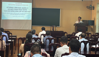 Trường Chính trị Tô Hiệu mở lớp Bồi dưỡng kiến thức và kỹ năng lãnh đạo, quản lý cho Chủ tịch, Phó Chủ tịch Hội Nông dân cấp xã (lớp 2)